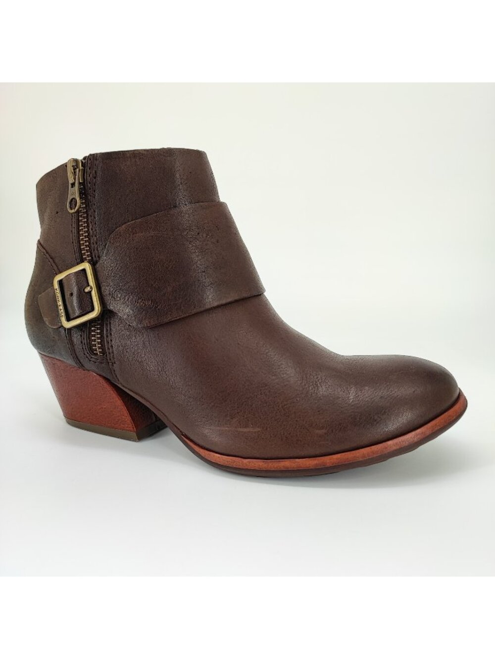 Kork-Ease Isa Women's Size 7.5 US Ankle Boots Leather Brown K32823 CBHH15